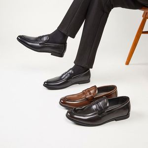 Luxury Men's Genuine Leather Casual Loafers High Quality Handmade Oxfords Italian Style Formal <b>Shoes</b> <b>Height</b> <b>Increasing</b> - Product Image 4