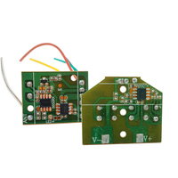 Placa de Circuito de Control Remoto de Dos Canales 3-4.5V FR-4, Placa de Control para Coche de Juguete, Placa Base PCB, Componentes Electrónicos DIY