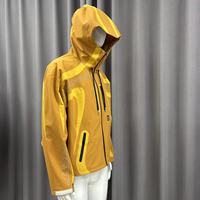 Veste coupe-vent à capuche pour homme OEM, style color block, zippée, pour l'extérieur, avec empiècements contrastants, coupe oversize, coupe-vent urbain avec passepoil, résistante au vent