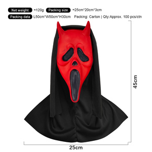 Máscara de Látex Personalizada para Halloween, Fabricante OEM de Disfraces de Terror, Fabricante de Marca Privada - Product Image 5