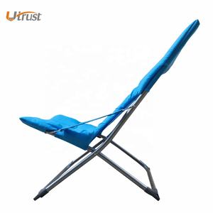 Gros lots discount pliant <span class=keywords><strong>chaise</strong></span> de plage pliable extérieure lune <span class=keywords><strong>chaise</strong></span> en métal salon soleil lune camping coussin de <span class=keywords><strong>chaise</strong></span> de plage - Product Image 4