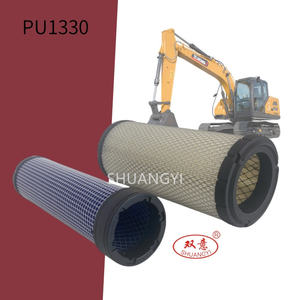 Высококачественный комплект воздушного фильтра двигателя для тяжелых грузовиков P822768 P822769, тракторный погрузчик, экскаватор 1451-9261, 1348726 Af25436 - Product Image 2