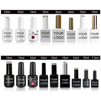 Guangzhou Fabrication 15ml Gel Nail Colors Gel Marques de vernis à ongles pour salon de manucure