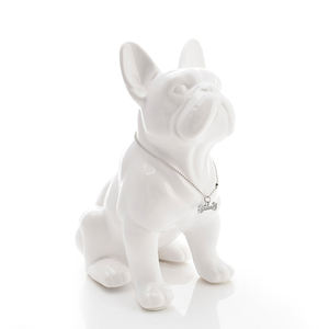 New Design Home Decor Standbeeld Dier Hars Bulldog Standbeeld Hond Sculptuur - Product Image 3