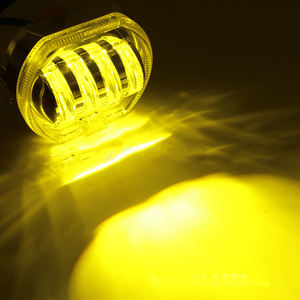 Venta al por mayor de fábrica: Faro de motocicleta de ojo de diablo de 12V, 30W, 3000 lúmenes, H4, ajuste universal, lámpara de trabajo frontal impermeable para todoterreno - Product Image 4