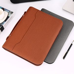 Bán buôn biểu tượng tùy chỉnh A4 kinh doanh đa chức năng xách tay dây kéo cặp PU Chất kết dính thư mục tập tin cho doanh số bán hàng tài liệu nộp hồ sơ - Product Image 2