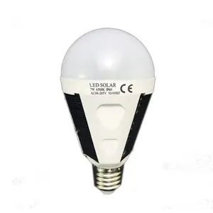 מכירה לוהטת AC85-265V LED נטענת חירום אור עמיד למים IP65 7w 12w e27 led שמש חירום הנורה