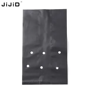 JiJiD Sac de culture d'emballage pour plantes de pépinière de semis de fleurs noires agricoles Sacs de culture en plastique pour plantes