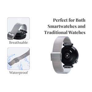 Dropshipping metallo <span class=keywords><strong>milano</strong></span> 18mm cinturino orologio 316 acciaio inossidabile elegante e comodo cinturino traspirante per Samsung Huawei Xiaomi - Product Image 5