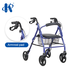 Kaiyang KY9146L Aluminum Frame 4 <strong>Wheeled</strong> Four Wheel <strong>Walker</strong> <strong>With</strong> <strong>Seat</strong> Deluxe Design Heavy Duty Rollator - Product Image 6