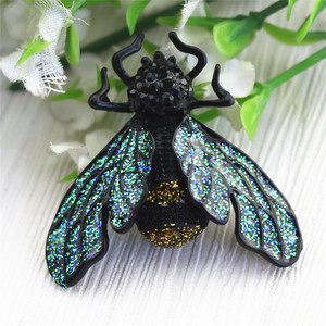 เข็มกลัดรูปแมลงแฟชั่นใหม่เข็มกลัดรูปผีเสื้อสีดำสำหรับตกแต่งด้วยผ้า - Product Image 4