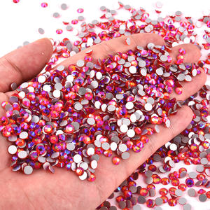 BOBOHOO berlian imitasi grosir SS3-SS30 jumlah besar longgar bagian belakang datar bukan Hotfix kaca kristal berlian imitasi untuk dekorasi kuku - Product Image 2