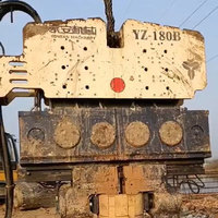 Marteau vibrant hydraulique pour excavatrice YZ180, extracteur de palplanches robuste, accessoire monté sur excavatrice
