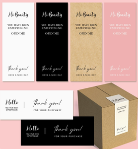 Caja de avión Rectangular de Color personalizado, pegatina de agradecimiento sellada para caja de regalo, decoración de caja de papel de mensajería - Product Image 2