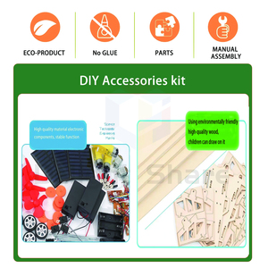Rompecabezas de Madera DIY, Juguetes Educativos de Aprendizaje, Juego de Experimentos Científicos STEM para Estudiantes, Suministros de Escritorio, Forma de Dibujos Animados - Product Image 1