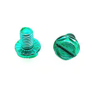 Tornillo de Puesta a Tierra para Cable LED # Brida hexagonal de acero de 8 mm (10-32) con ranura para accesorios de cableado eléctrico - Product Image 1