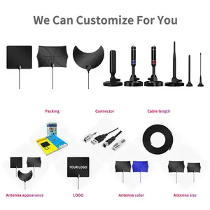 Trên không xoay ngoài trời HDTV kỹ thuật số TV Antena 360 độ TV Antenna với bộ khuếch đại