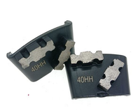 Outil de meulage diamanté EZ Change, segment à double denture personnalisé, bloc abrasif, disque abrasif pour béton, meuleuse HTC