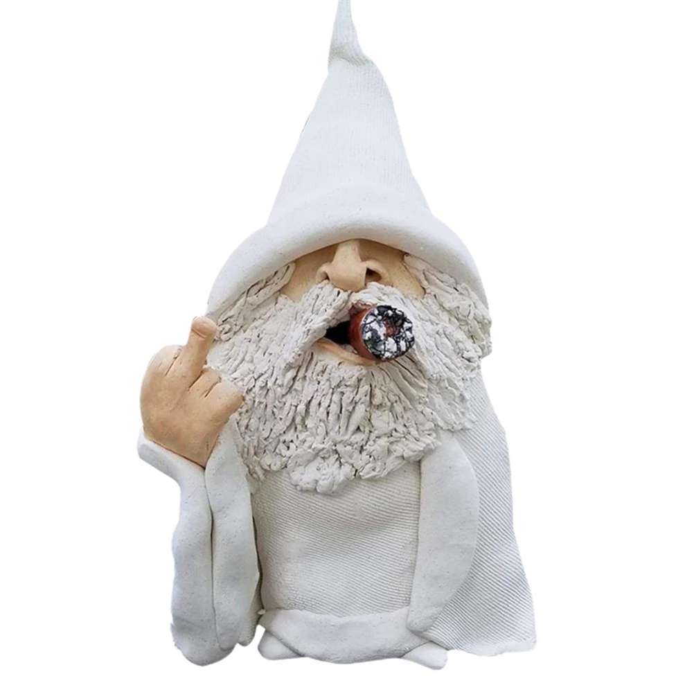 Jowyar escultura de anão baratos, enfeite para decoração interna ou externa, fofa estátua de gnome nádega para jardim