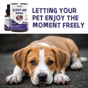 Produits transfrontaliers très demandés : Gouttes de soutien au sommeil pour chats et chiens – Complément nutritionnel favorisant un sommeil sain – Fabrication OEM - Product Image 2