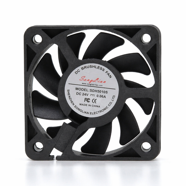 High Speed High Airflow Industrial Grade 50x50x10mm 5010 DC 5V 12V 24V 3-Pin PWM Axial Flow Fan Server Case Cabinet Electric OEM