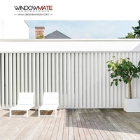 Volets extérieurs pour murs de bâtiments, volets coulissants en aluminium pour extérieur