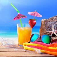 100 pièces/paquet pailles de fête hawaïennes Luau pailles décoratives 3D parapluie Art parfait pour les événements d'été et de plage