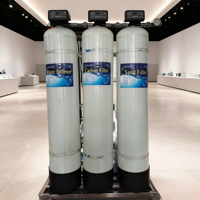 FRP-Multimediafilter mit Pumpe für korrosive oder Wasserquellen mit hohem TDS-Wert, Umkehrosmose, 500 l/Stunde, 220 V/380 V
