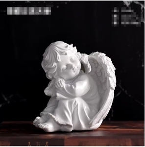 Candeliere Angelo Bianco Carino, Decorazione per Compleanno e Festival, Regalo Romantico per Coppie, Gioiello in Resina - Product Image 6
