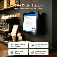 Venta Directa de Fábrica: Sistema POS Táctil de 15 Pulgadas para Montaje en Pared, Pantalla de Facturación y Gestión de Restaurantes, Solución para Colas