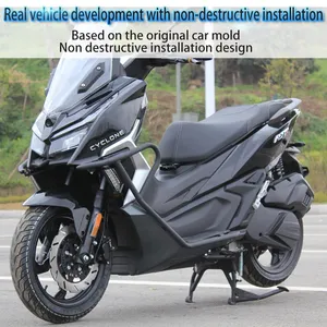 Nouvelle barre de protection avant en acier carbone épais Zongshen <span class=keywords><strong>Cyclone</strong></span> RT1 avec fonction de rehaussement pour échappement – Amélioration/Modernisation - Product Image 6