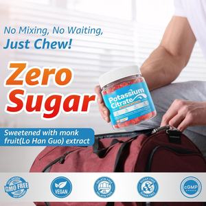 Vitadiscovery Nutrición deportiva Gomitas Suplemento de citrato de potasio sin azúcar con magnesio Calcio Zinc Sodio Vitamina B6 B12 - Product Image 6