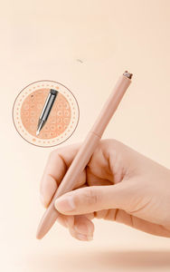 ปากกาคาพิบาลาแบบเป็นกลางน่ารักใหม่ปากกาเจลหมุนหัวไม้ไผ่สุดสร้างสรรค์ ST0.5สีดำ4ชิ้น - Product Image 6