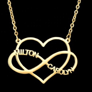 <span class=keywords><strong>Collier</strong></span> <span class=keywords><strong>Pendentif</strong></span> <span class=keywords><strong>Femme</strong></span> en Acier Inoxydable, <span class=keywords><strong>Personnalisé</strong></span>, Lettre ou Nom sur Mesure, Fabrication Usine - Product Image 3