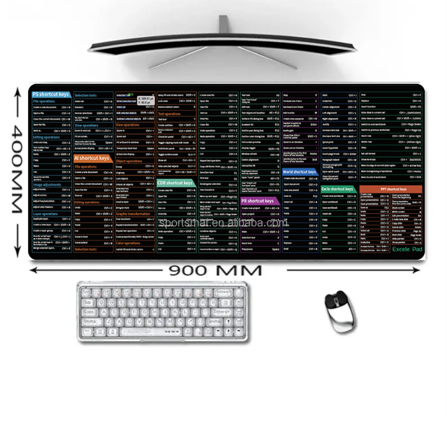 Customize Ctrl Word Excel PS AI  Mousepad XLL Gaming Mouse Pad Deskmat for Office