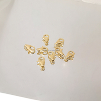 Bijoux en or 14k AU585 or jaune véritable fermoir mousqueton collier Bracelet accessoire vente en gros