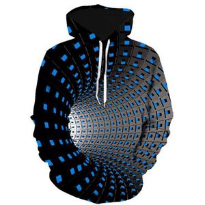 Psychédélique 3D Hoodies À Manches Longues Dizzy Hoodie Personnalité Couple Sweat <span class=keywords><strong>Stranger</strong></span> Things <span class=keywords><strong>Vêtements</strong></span> Pour Hommes - Product Image 4