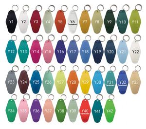 Custom Plastic Acrylic Hotel Keychain With Your Logo Promotional Blank Vintage Retro Hotel Motel Room Car <b>Key</b> <b>Tag</b> With Keyrings - Product Image 6