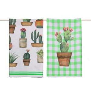 Serviette de cuisine en microfibre gaufrée de haute qualité, absorbante, séchage rapide, imprimée sur mesure, vente chaude sur le marché européen et américain - Product Image 1