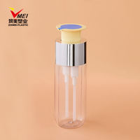Bouteille PET à double compartiment de 500 ml avec couvercle fileté imprimé pour gel douche et lessive liquide