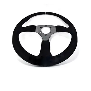 Custom Universal Sports Drift Leather 350mm 330mm Aluminum Alloy Drift Racing Car Steering Wheel