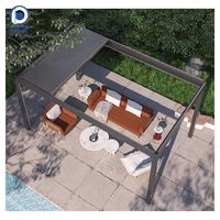 Pavillon de terrasse électrique en aluminium de luxe