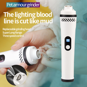 Pemotong Kuku Anjing dan Kucing Ramah Lingkungan Modern Berbahan ABS, Penggiling Kuku Hewan Peliharaan Bertenaga Baterai dengan Vakum Pembersih, Alat Perawatan - Product Image 1