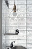 Décoration Verre Salle De Bains Cloison Solide Mur Transparent Brique Cristal Brique