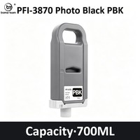 Cartouche d'encre compatible 700ML 7 couleurs PFI-870 PFI-3870 pour imprimante Canon ImagePROGRAF GP-526S GP-546S GP-566S
