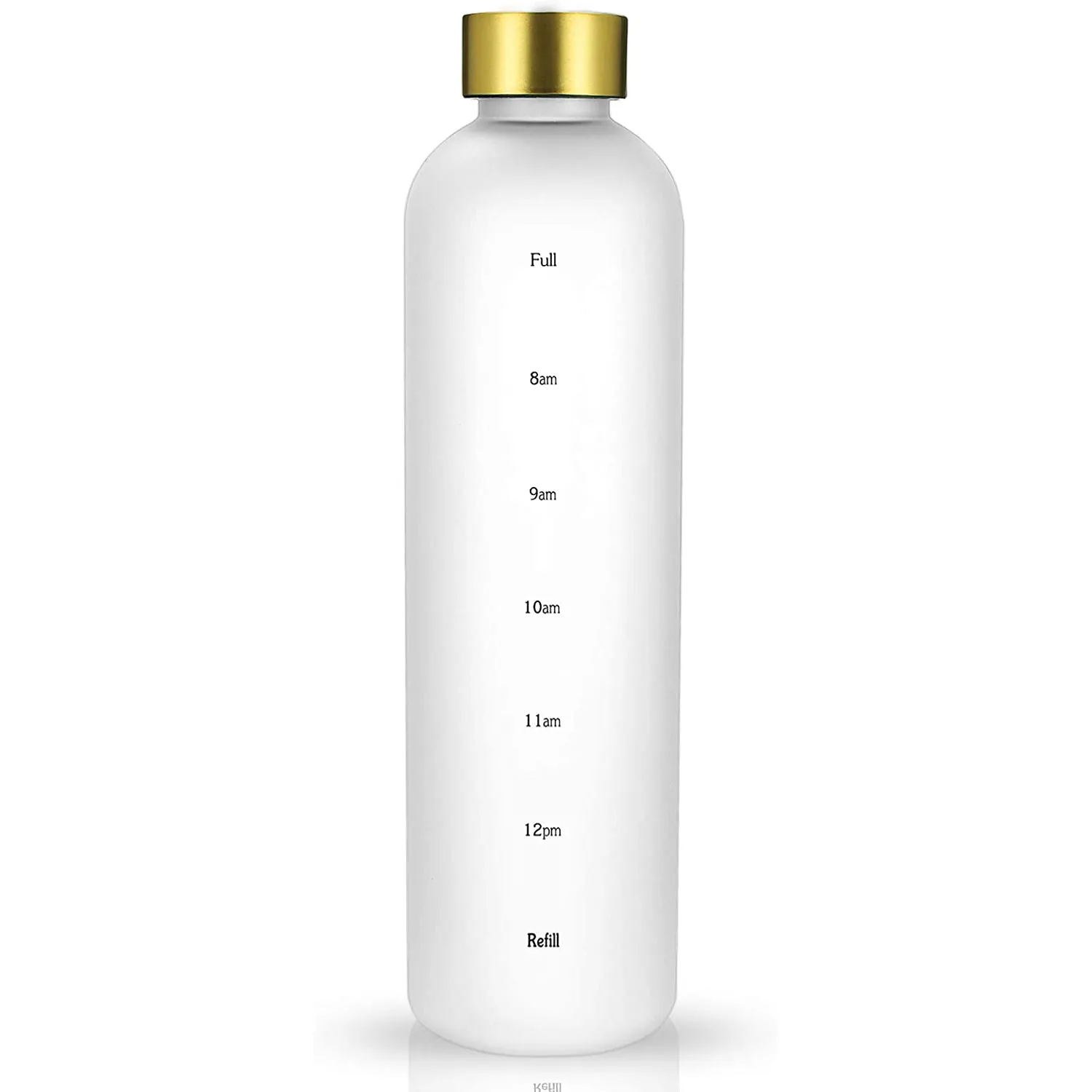 Wholesale 1000ml Frosted Glass Water Bottle Sublimation Motivational Water Bottle With Time Marker