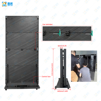 P1.25 P2 P2.5 İç Mekan Dış Mekan GOB LED Poster Ekranı IP65 Güvenlikli HD Yüksek Kaliteli Taşınabilir Katlanabilir Reklam Duvarı