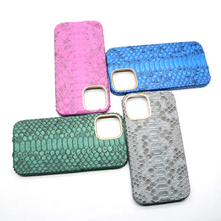 luxury python leather phone case for iphone 12 13 14 pro max