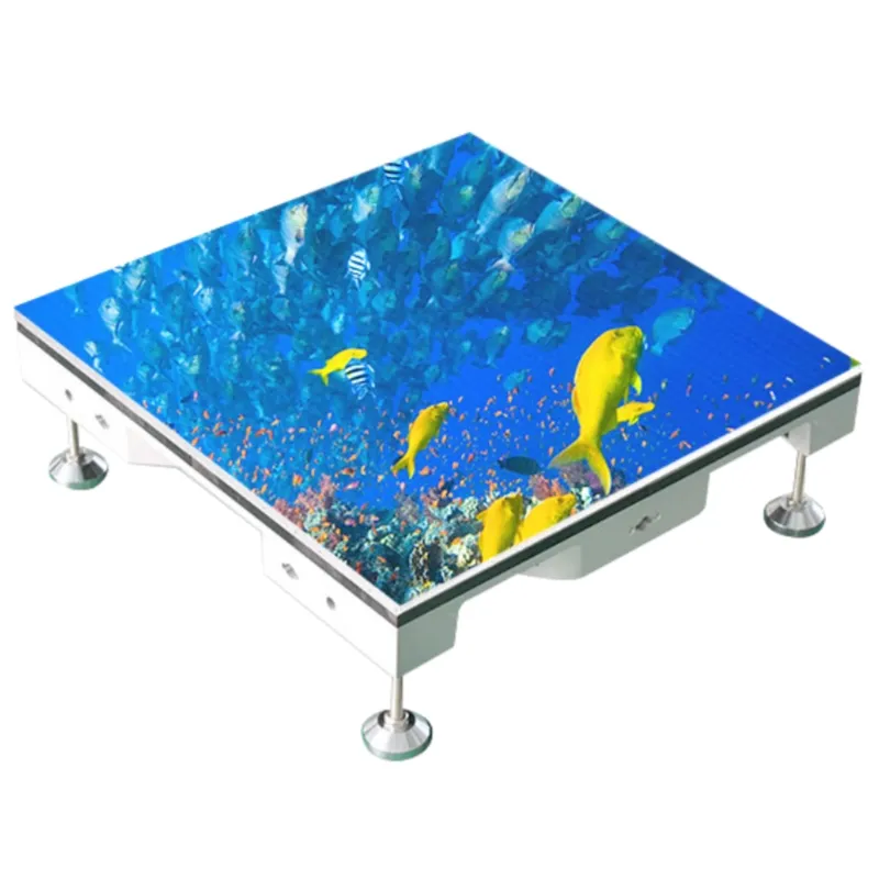 P3.91 P4.81 P6.25 Detección de alta definición Juego interactivo Espectáculos de escenario Azulejo de piso Paneles Led Pista de baile 3D Pantalla de visualización Led