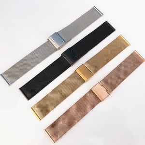 <span class=keywords><strong>Bracelet</strong></span> de <span class=keywords><strong>montre</strong></span> universel Milanese 0.4 Line 18mm 20mm 22mm Argent Or Acier inoxydable <span class=keywords><strong>Bracelet</strong></span> de remplacement pour <span class=keywords><strong>montre</strong></span> intelligente - Product Image 1